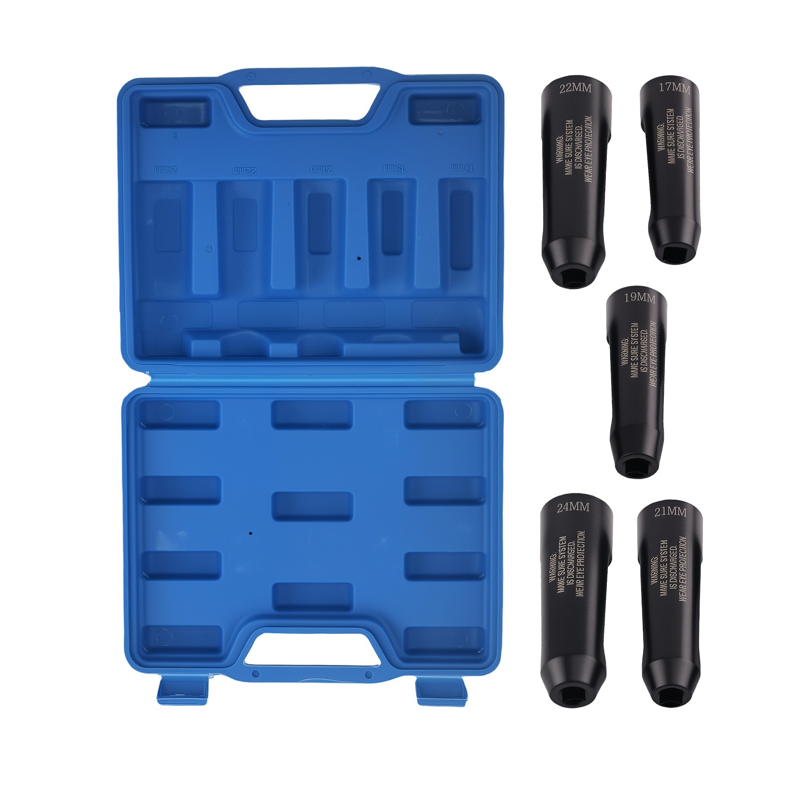 Diesel Fuel Line Socket Set 17-24mm for Cummins ISX Paccar MX11 MX13 12090