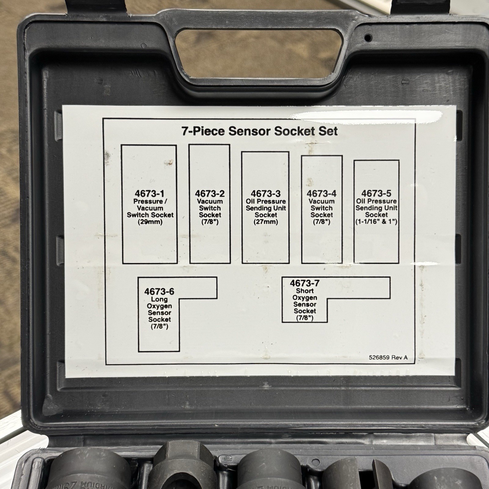 OTC Stinger Series 4673 7-Piece Sensor Socket Set