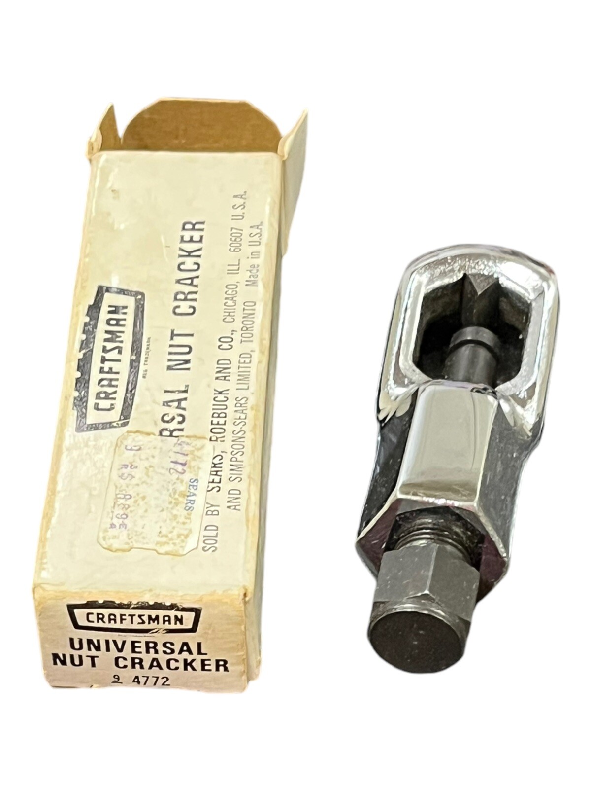 Vintage NOS Craftsman Universal Nut Cracker Splitter 4772 Made in USA