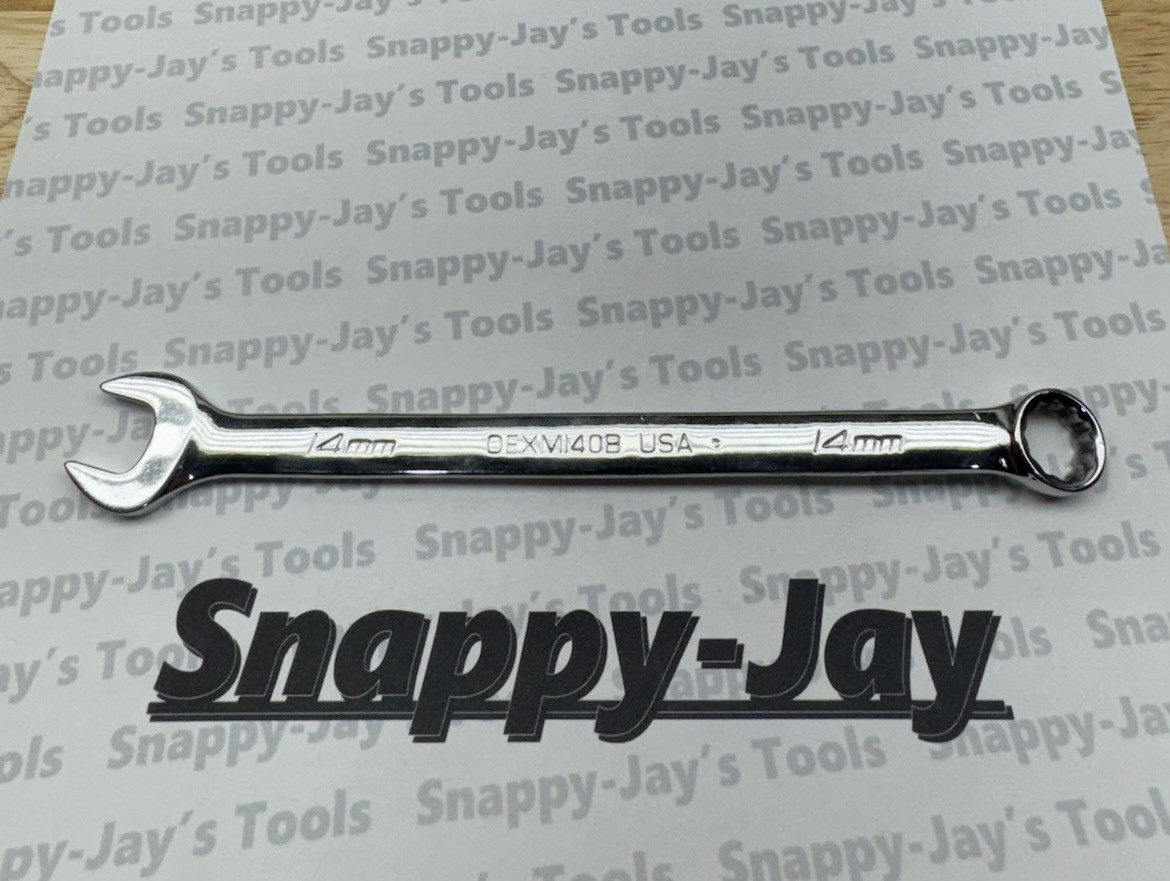 Snap-on Tools USA USED 14mm Metric 12pt Standard Chrome Combo Wrench OEXM140B