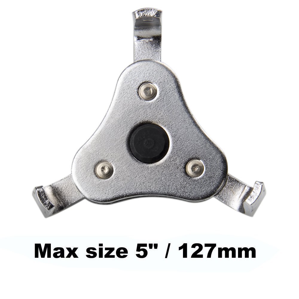 Auto Tool 3 Jaws Two Ways 60-120mm Oil Filter Wrench Spanner Remover Adjustable