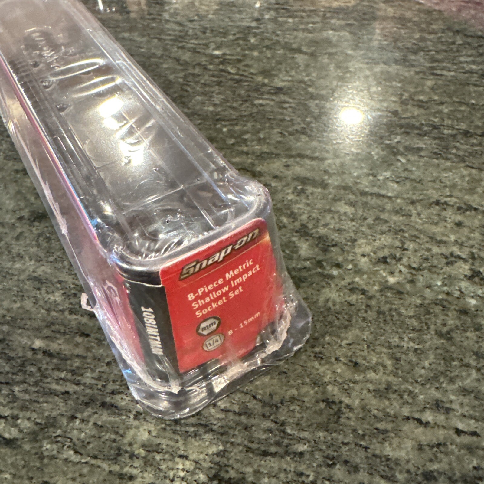 Snap On 108imtmm 8 pc impact 1/4 drive shallow socket set 8-15mm sealed