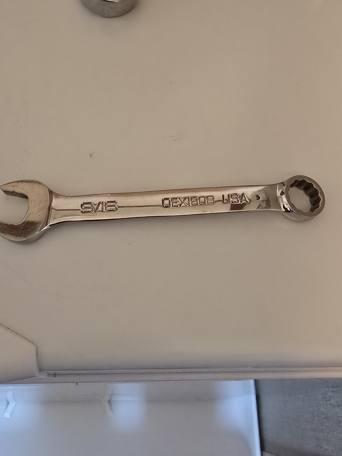 Snap-on Tools USA 9/16″ SAE 12pt SHORT Chrome Combination Wrench OEX180B