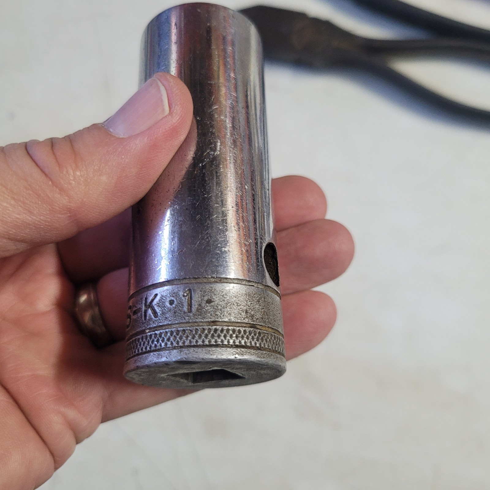 Vintage S-K Tools 1/2″ Drive Deep Sockets 12 pt 40820 5/8″ 40828 7/8″ 40832 1″