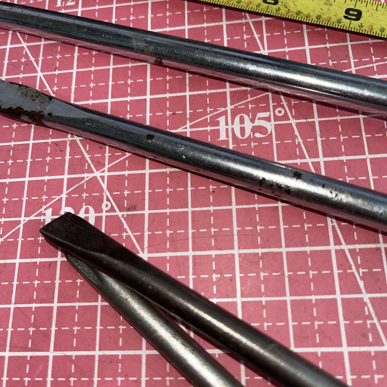 Vintage SK USA Mixed Screwdriver Lot Set Flat Stubby S-K Philips Large France 5