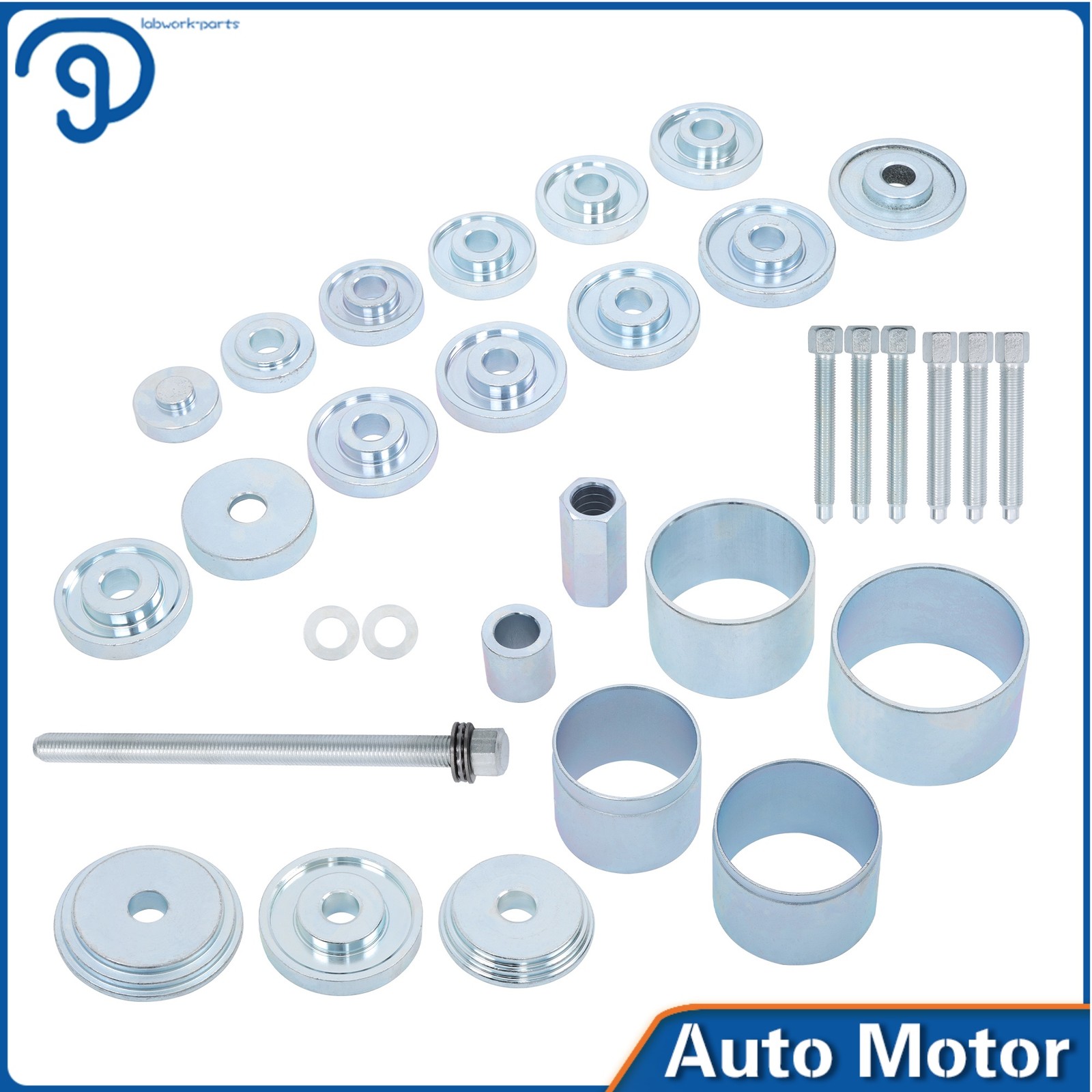 31Pcs Front Wheel Drive Hub Bearing Puller Remover Install Removal Tool Kit Set