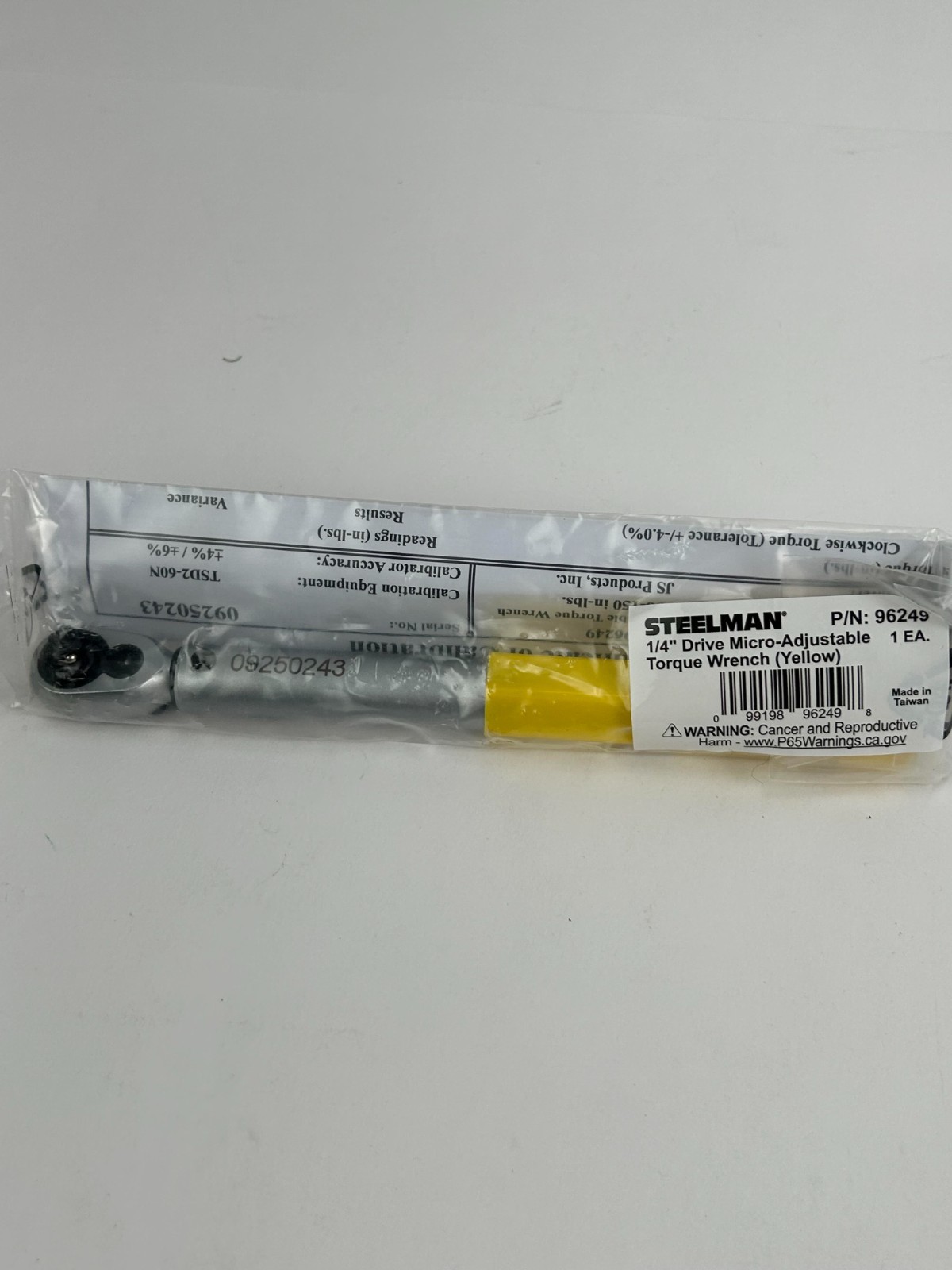 Steelman 1/4 in. Drive Micro Adjustable Torque Wrench, 30-150 Inch Pounds 96249