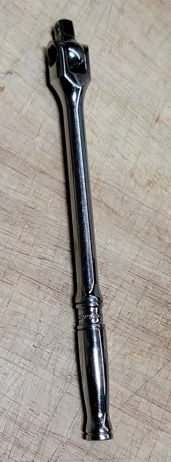 Snap On Tools TM10G 1/4” Drive Standard Handle 6” Chrome Breaker Bar USA MADE