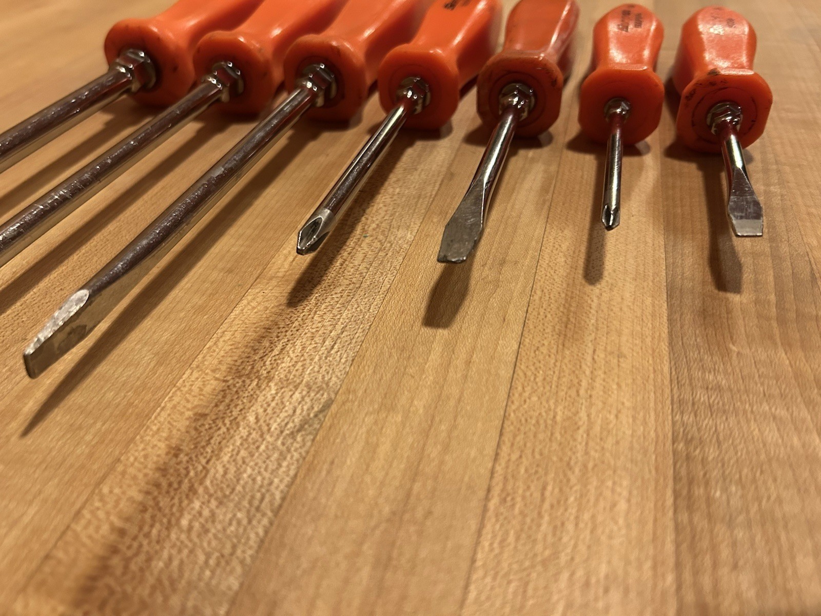 Snap-on Tools | 7pc Orange Hard Grip Combination Screwdriver Set SDDX70AO