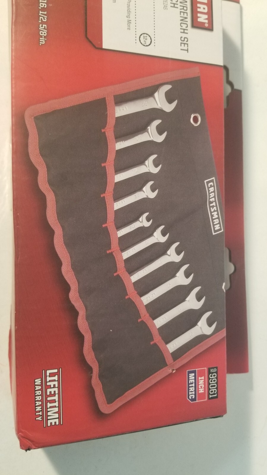 CRAFTSMAN 10-pc Combination Wrench Set SAE/INCH+METRIC with POUCH – NEW 9-99061