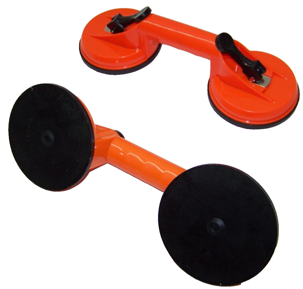 2PC 4-1/2″ Double Large Suction Cup Dent Puller Dent Remover Rubber Pad Lifter