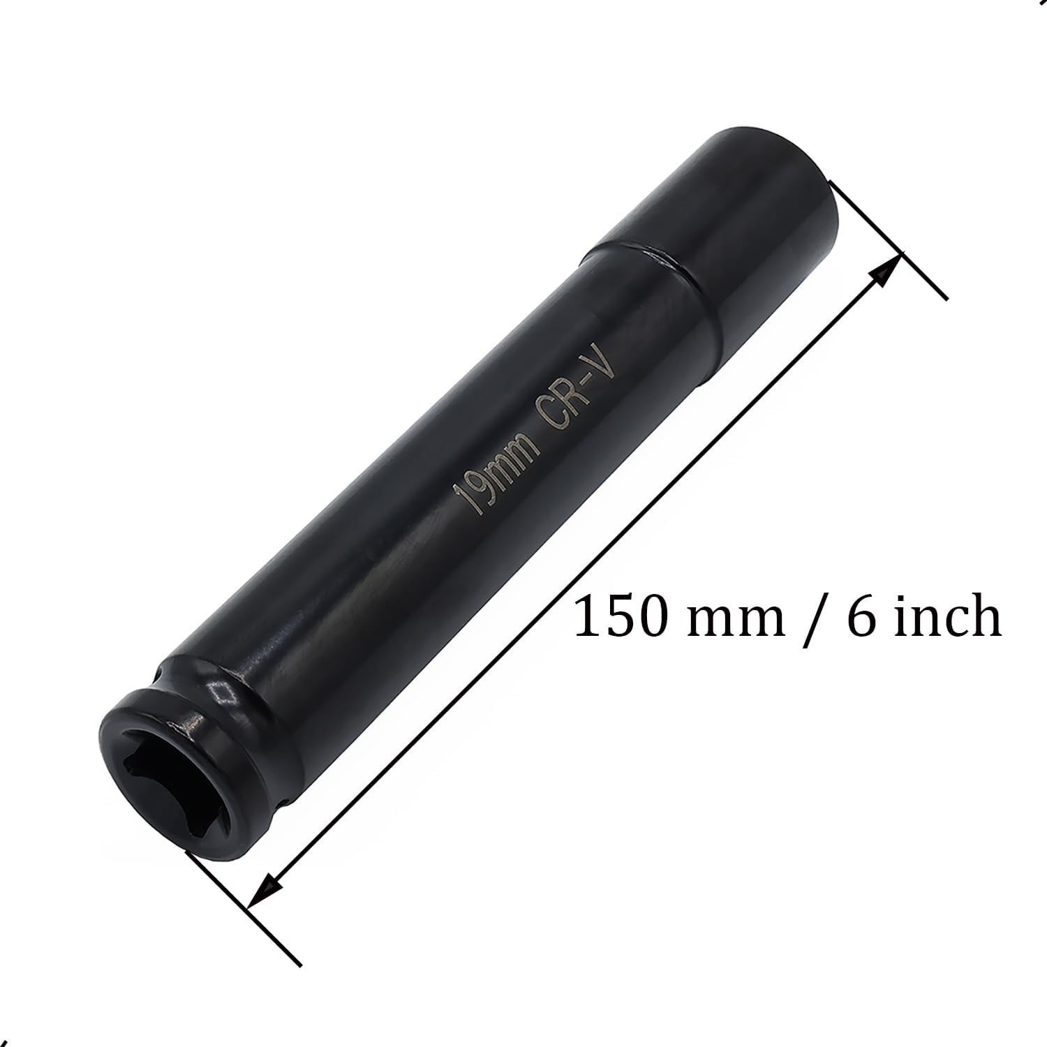 19mm Deep Impact Socket, 1/2″ Drive, 6-Point, 6″ Length