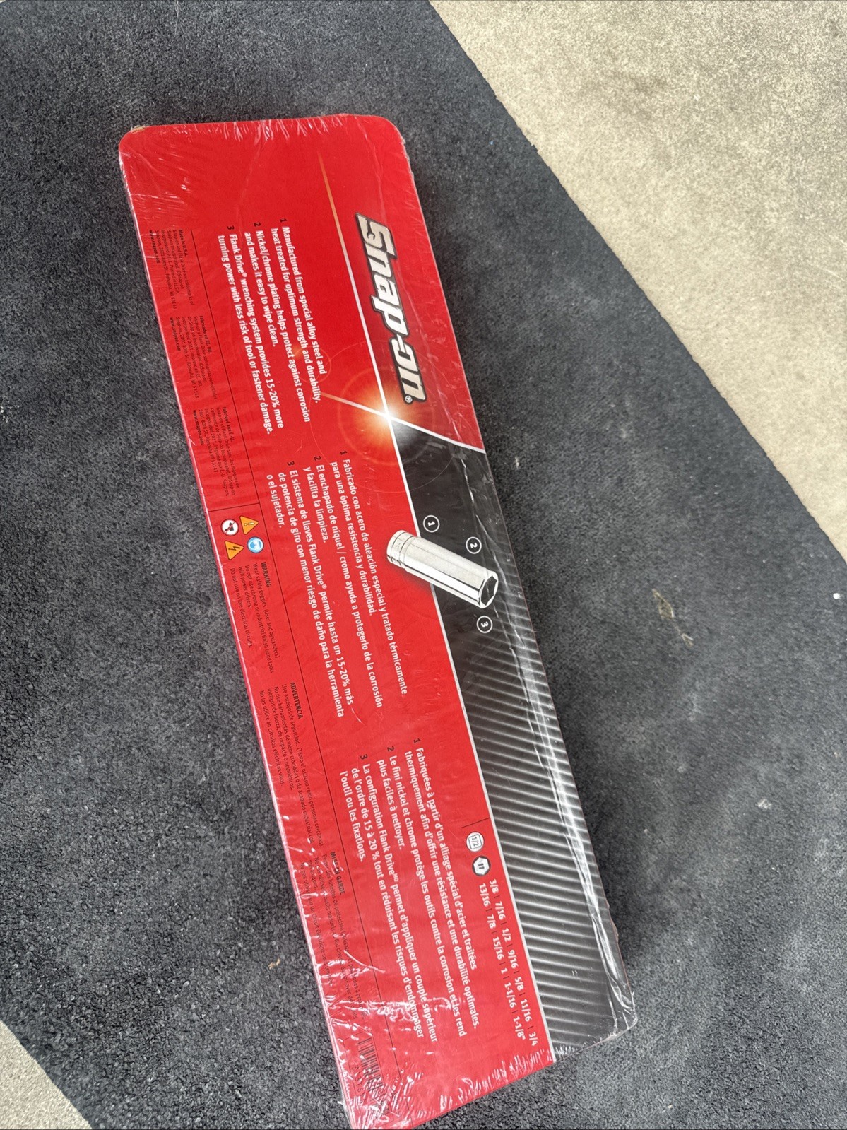 For Snap-on Tools 1/2″ drive 6-point DEEP socket SET 3/8″ thru 1 1/8″ 313TSYA