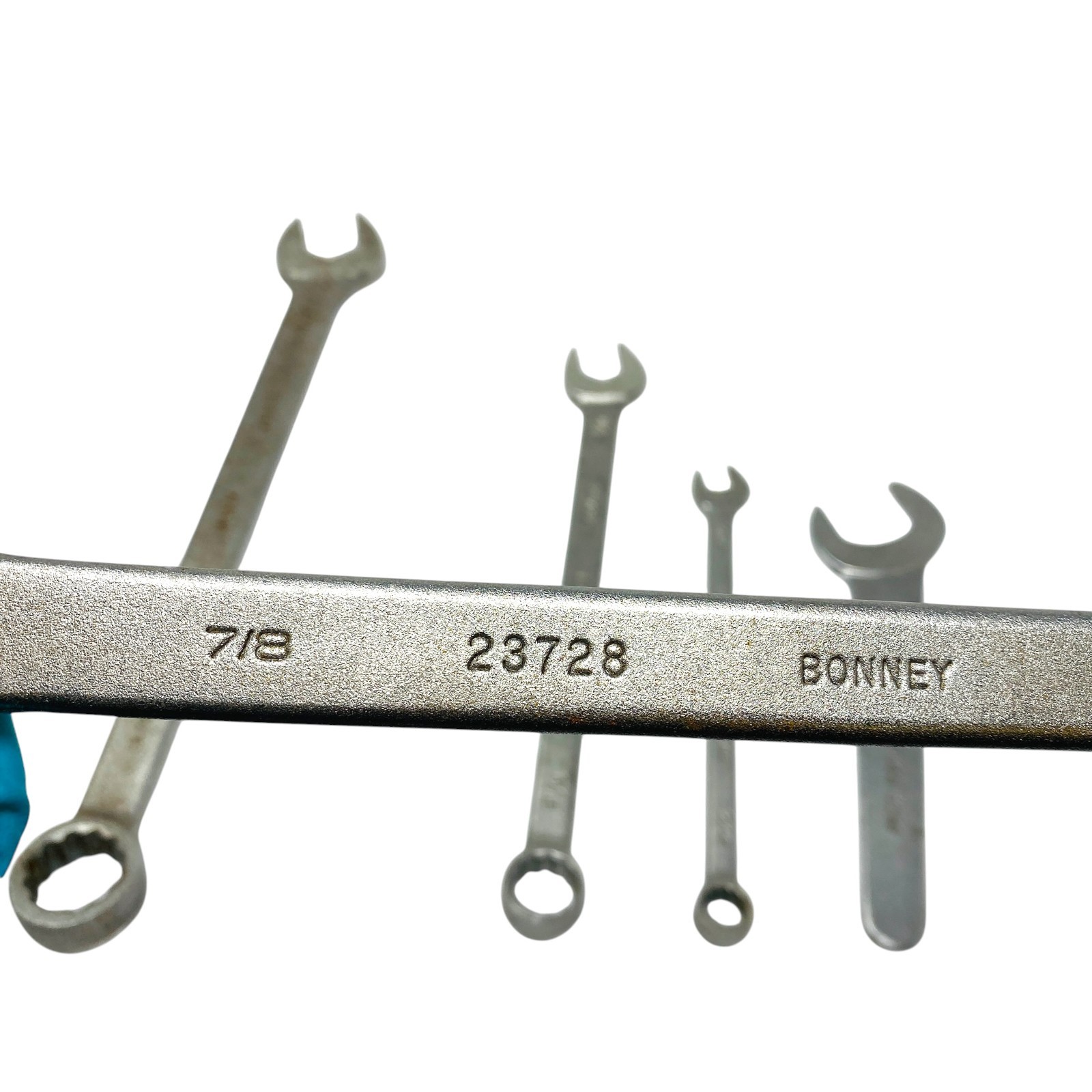 Bonney USA Lot Mixed Combination & Open End Wrench Hand Tool Set, 5 Pcs