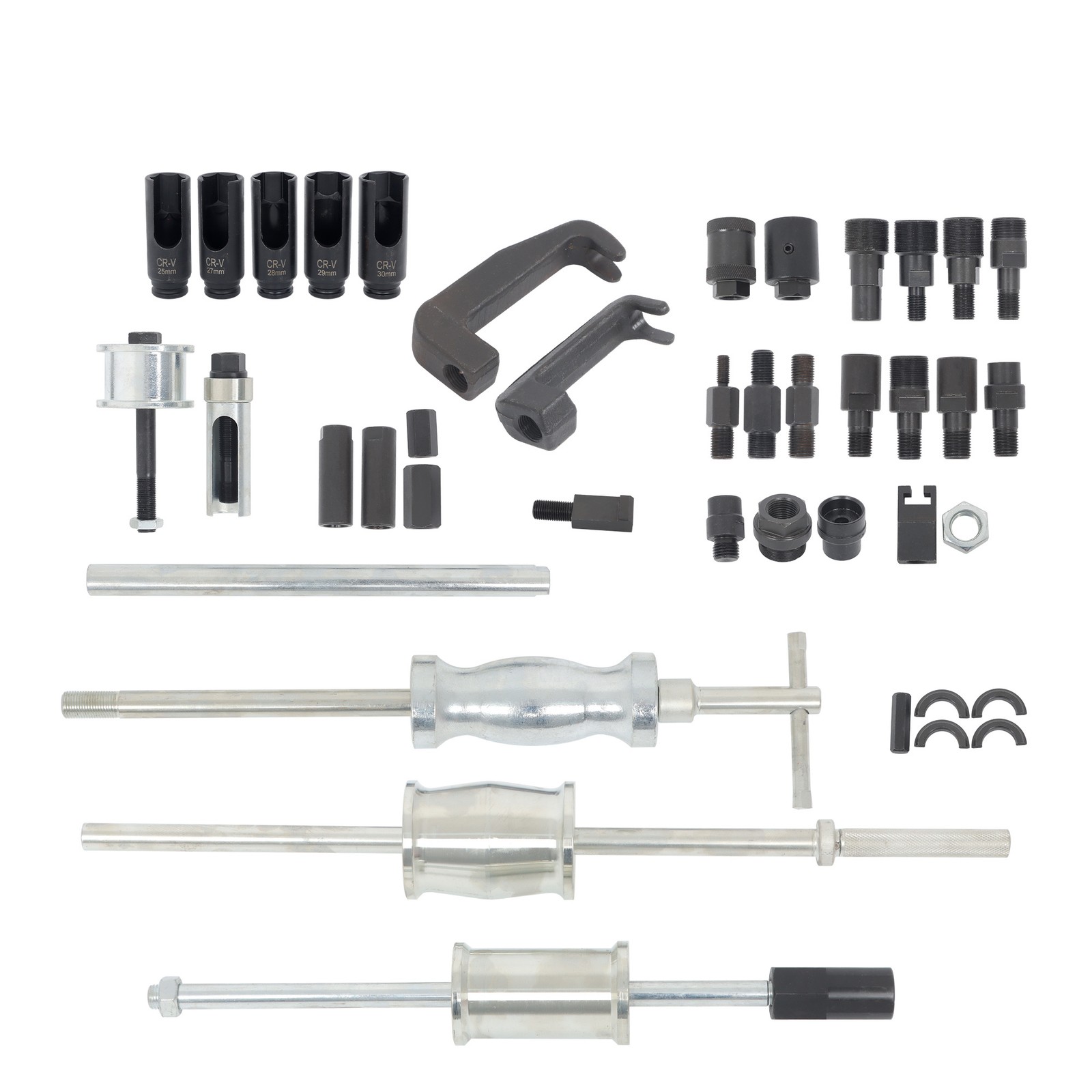 Labwork Diesel Injector Extractor Slide Hammer Puller Adapter Tool Kit 40PC