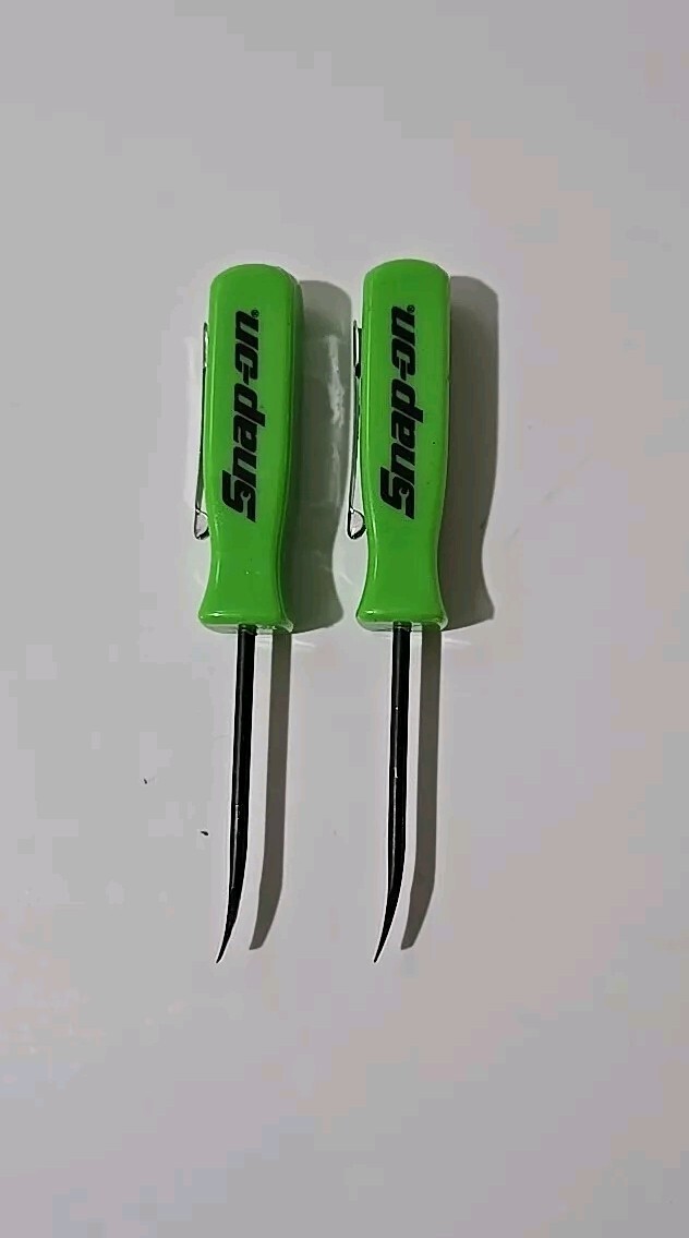 2X Green Snap on tools Promo PRY BAR screwdrivers per order pocket Clip NEW+GIFT