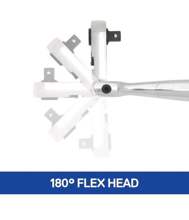 Kobalt 72-Tooth 3/8-in Drive Comfort grip Handle Flexible Head Ratchet 24″