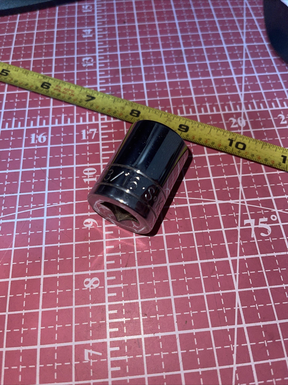 NOS S-K USA 40126 13/16 In SAE 1/2 Drive 12 Point Socket Vintage SK 1/2” 13/16”