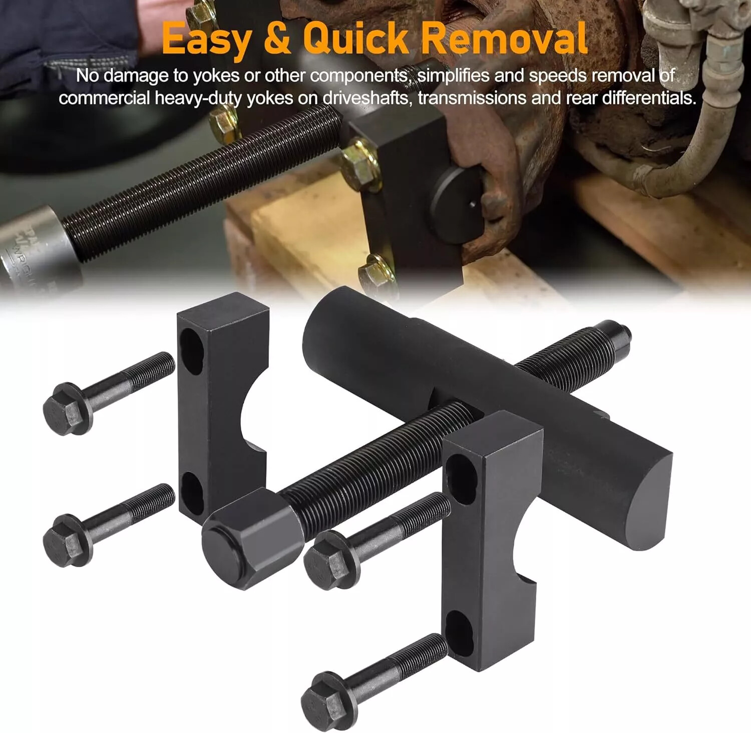 Heavy Duty Yoke Puller Tool 60050 For Semi Trucks, Class 6-8 Trucks & Equipment