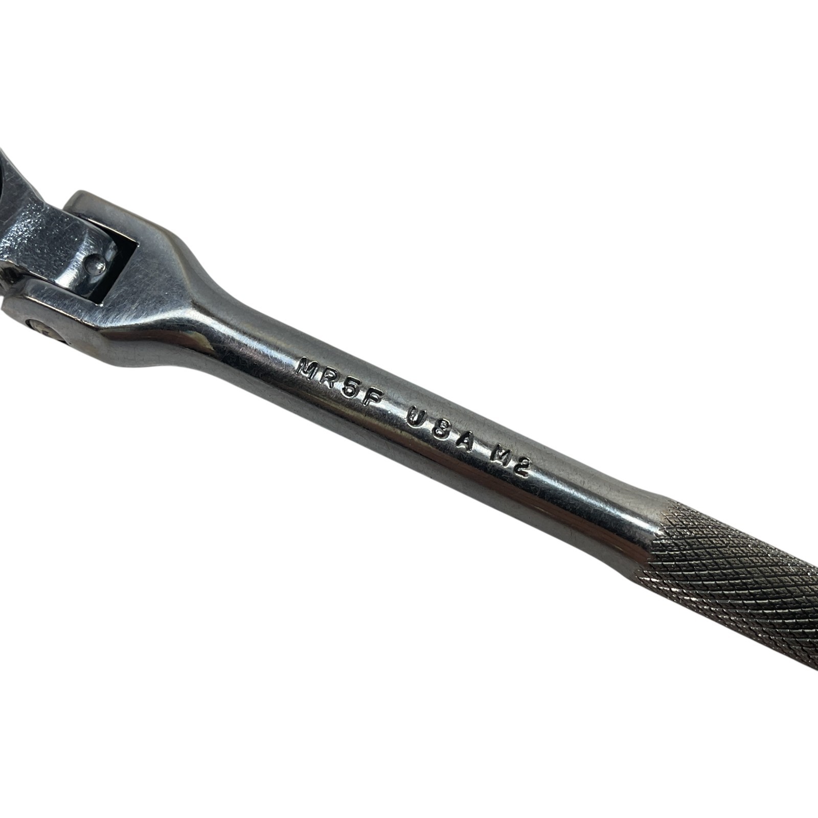 Mac Tools MR5F 1/4″ Drive Flex Head Ratchet Knurled Handle USA Tool Clean