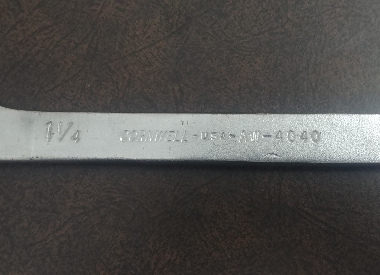 Cornwell 1-1/4″ 4-Way Angled Wrench [AW-4040] *MADE IN USA* *NO OWNERS MARKS*