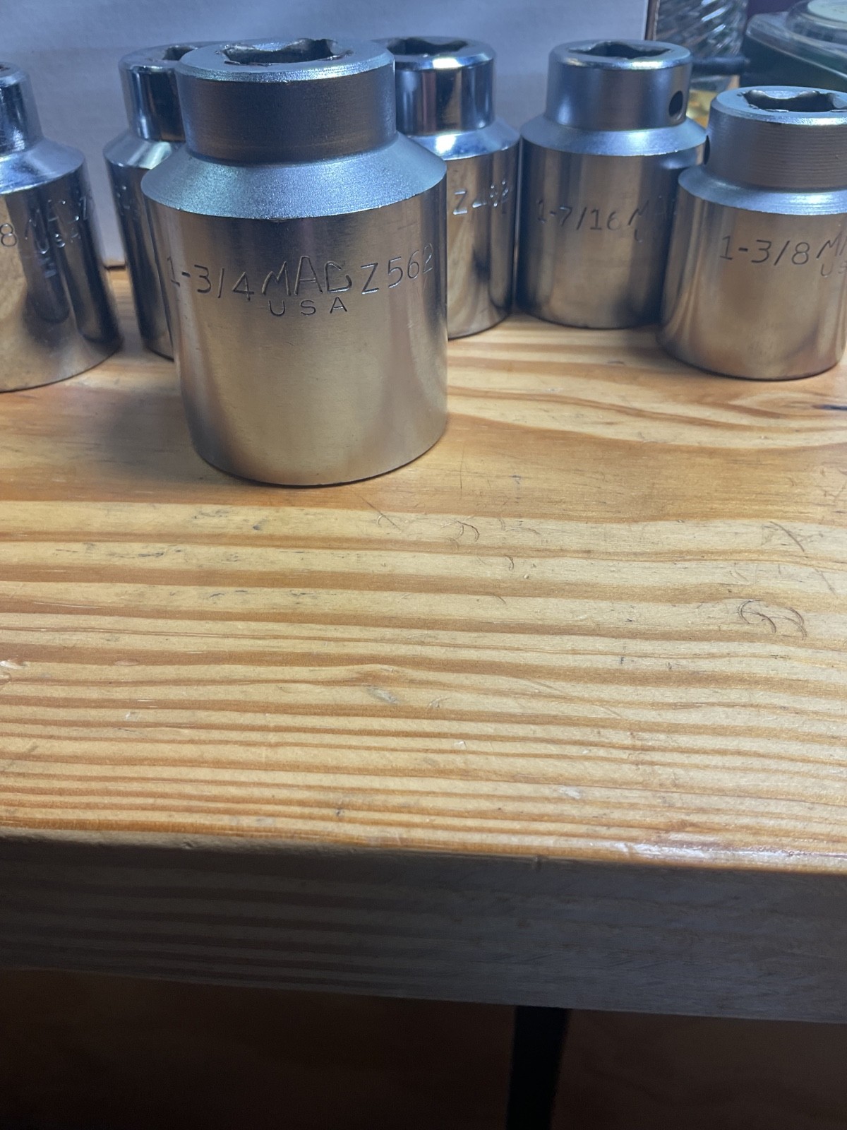 6 MAC Tools 3/4” Drive 12 Point Sockets Z 1-3/4 1-5/8 1-9/16 1-1/2 1-7/16 1-3/8