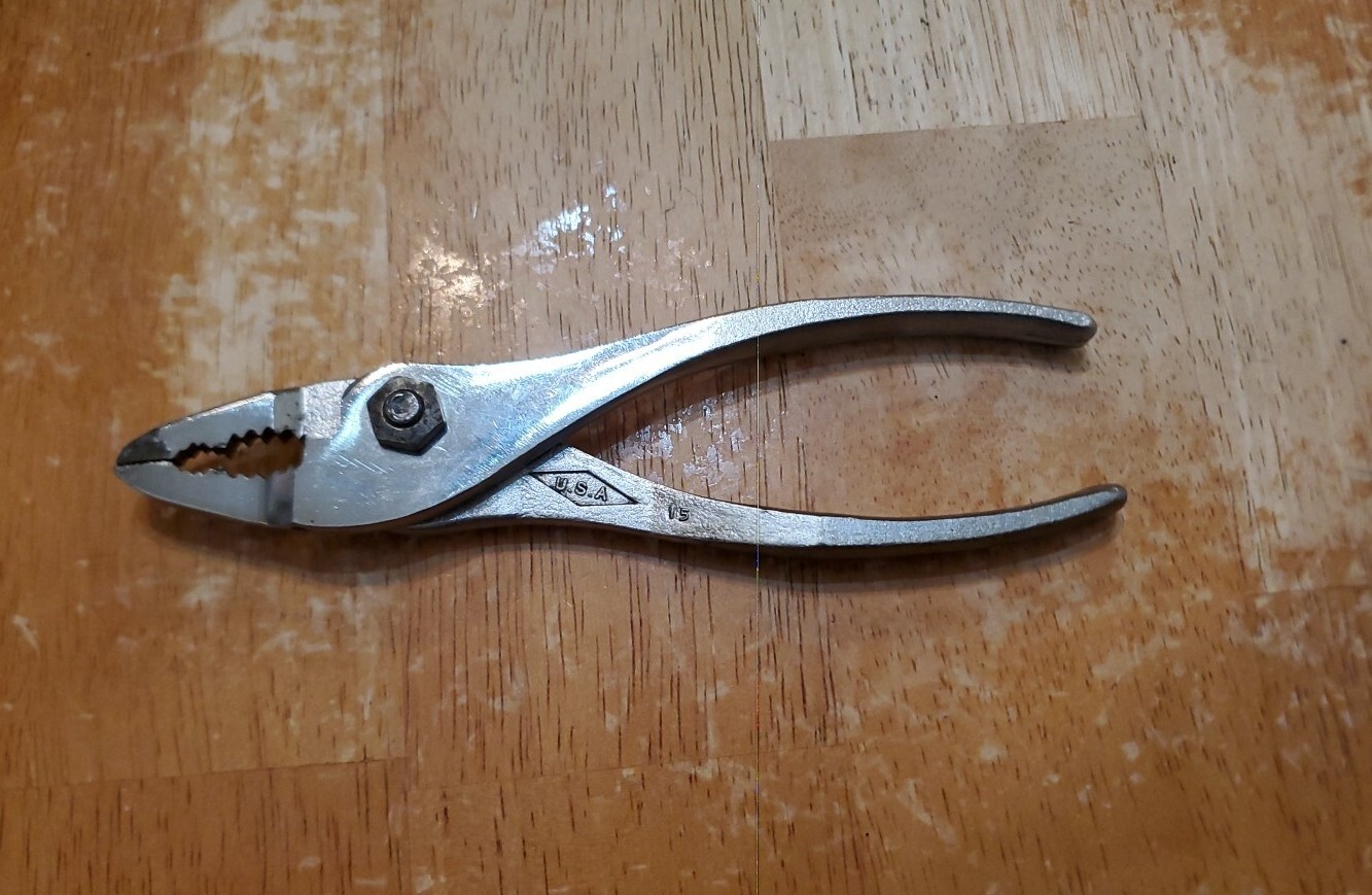 S-K Tools 6.5″ Thin Nose Slip Joint Pliers 7265