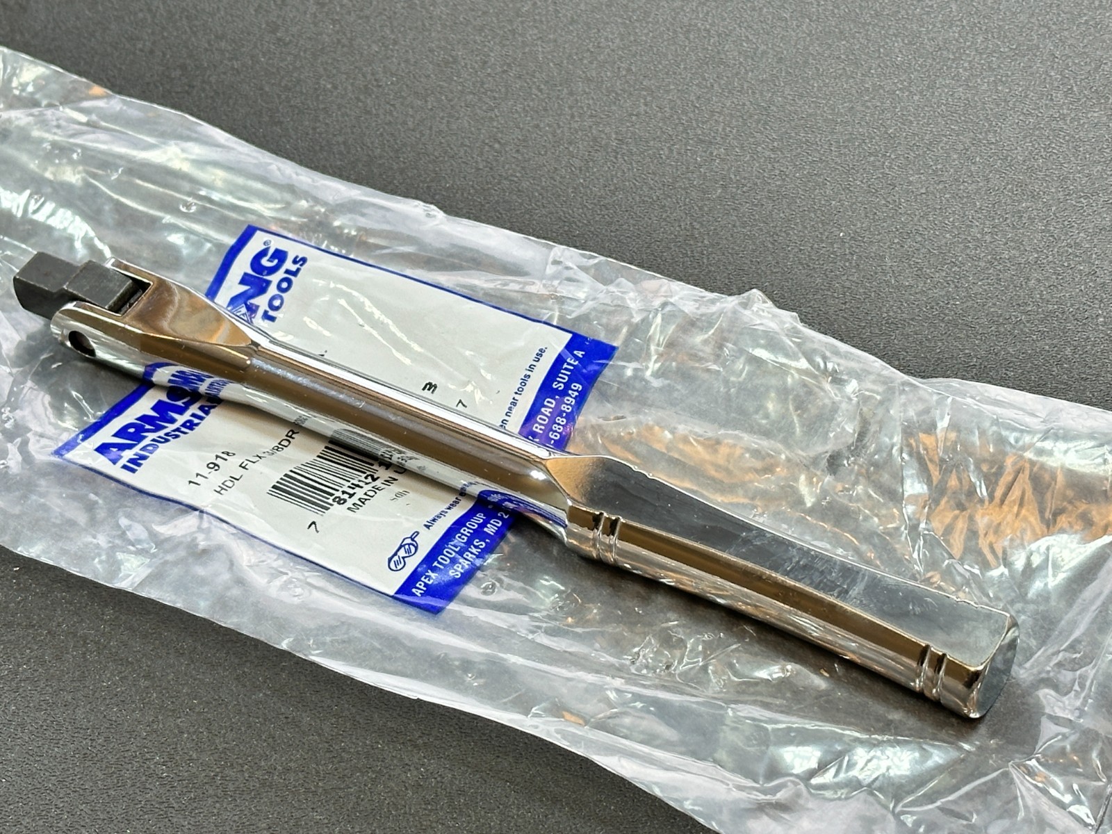 NEW Armstrong Tools USA Full-Polished Chrome Ergo Grip 3/8″ Drive Breaker Bar