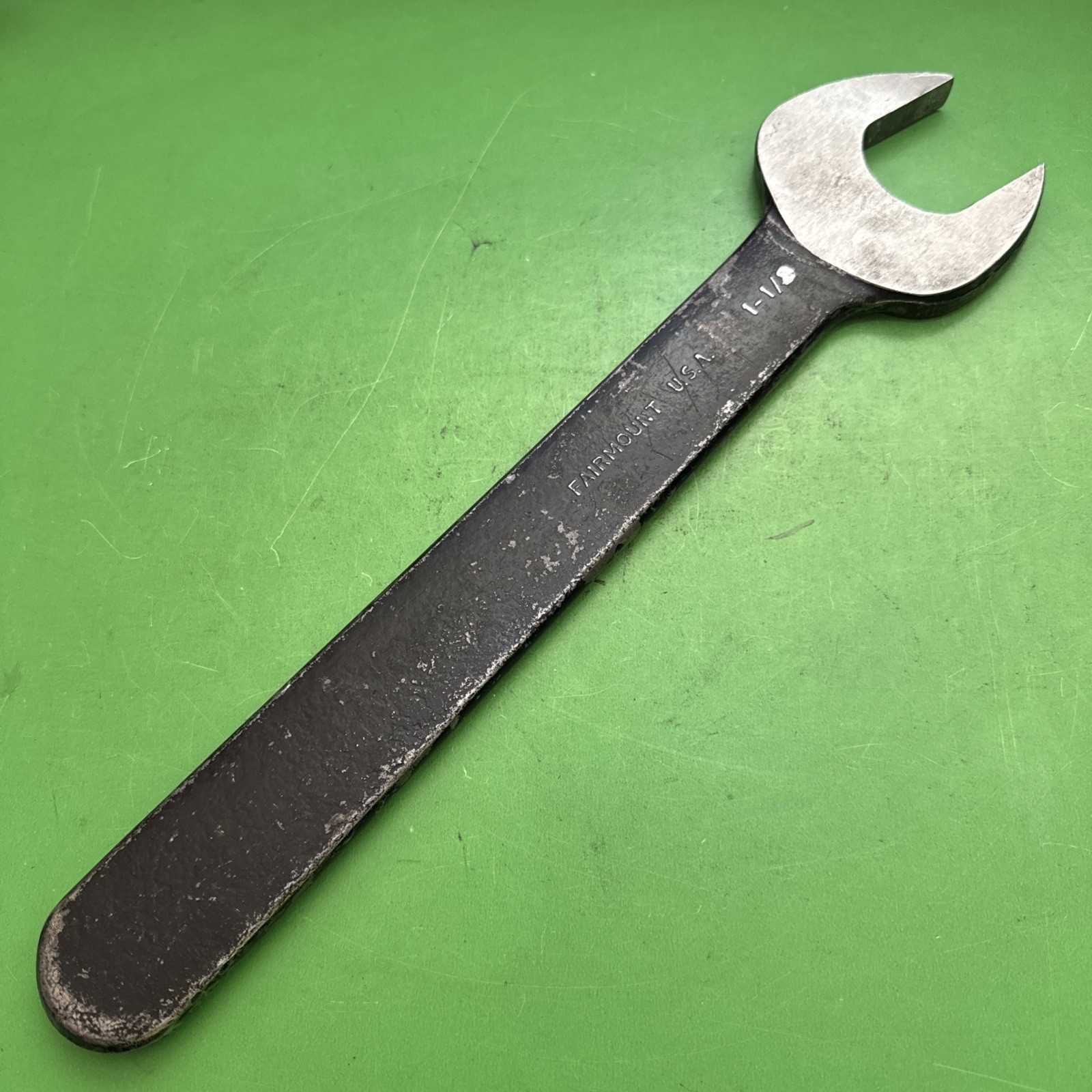 Vintage Fairmount Tools USA 13.5″ Long SAE Size 1-1/2″ Open End Wrench Model 709