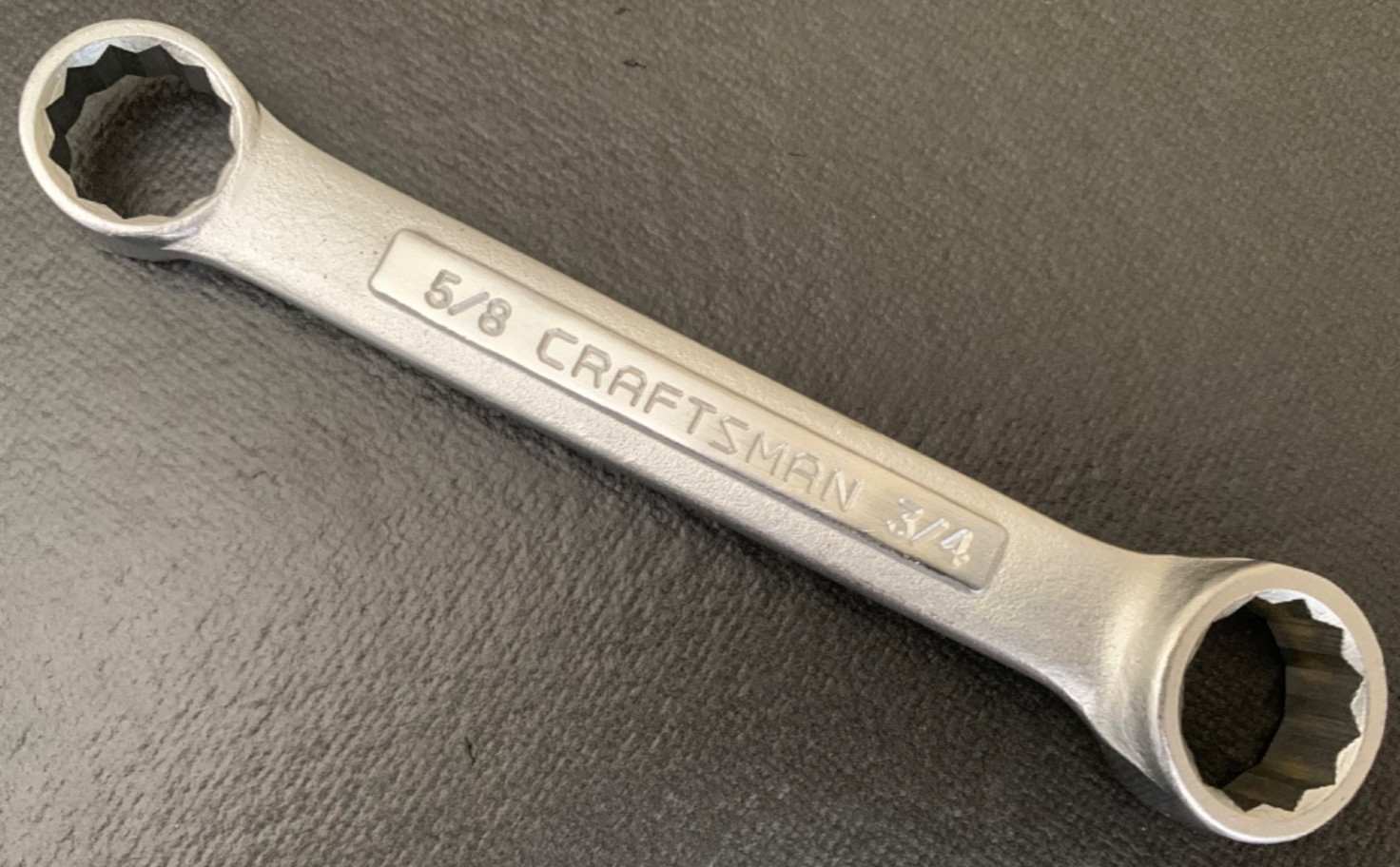 Vintage Craftsman USA -VV- 43865 5/8″ x 3/4 » Stubby Double Box End Wrench