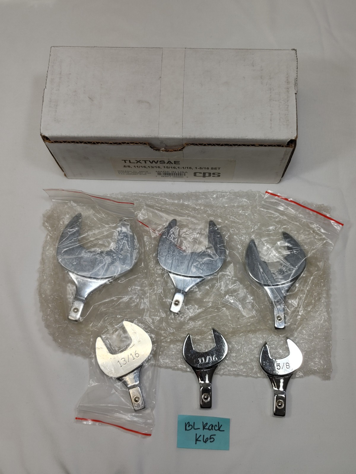 CPS TLXTWSAE 5/8,11/16,13/16,15/16,1-1/16,1-5/16 MultiHead Torque Wrench Set