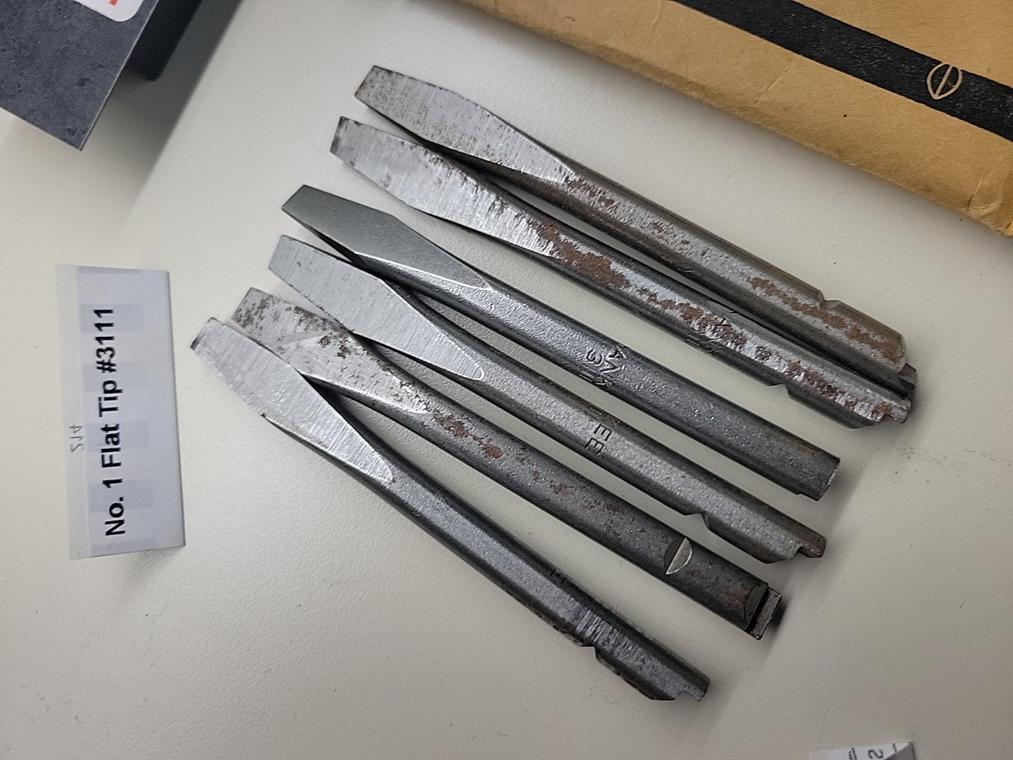 18 Stanley Yankee Flat Tip Bits #1 2 & 3, 3111 3112 3113 31 131 131A 68-131 USA