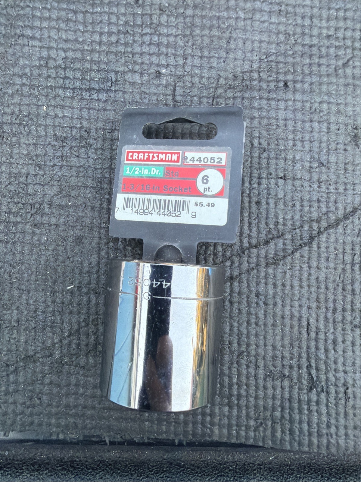 Rare Size Sears Craftsman USA Nos 1/2” Drive Socket 1-3/16” 44052 Largest Made 6