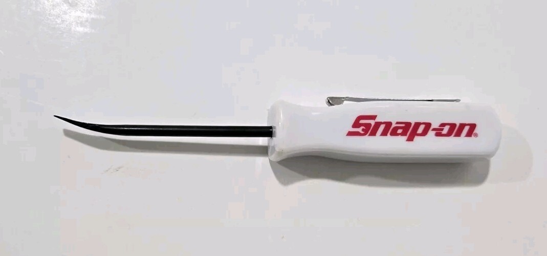2X White Snap on tools Promo PRY BAR screwdrivers per order pocket Clip NEW+GIFT
