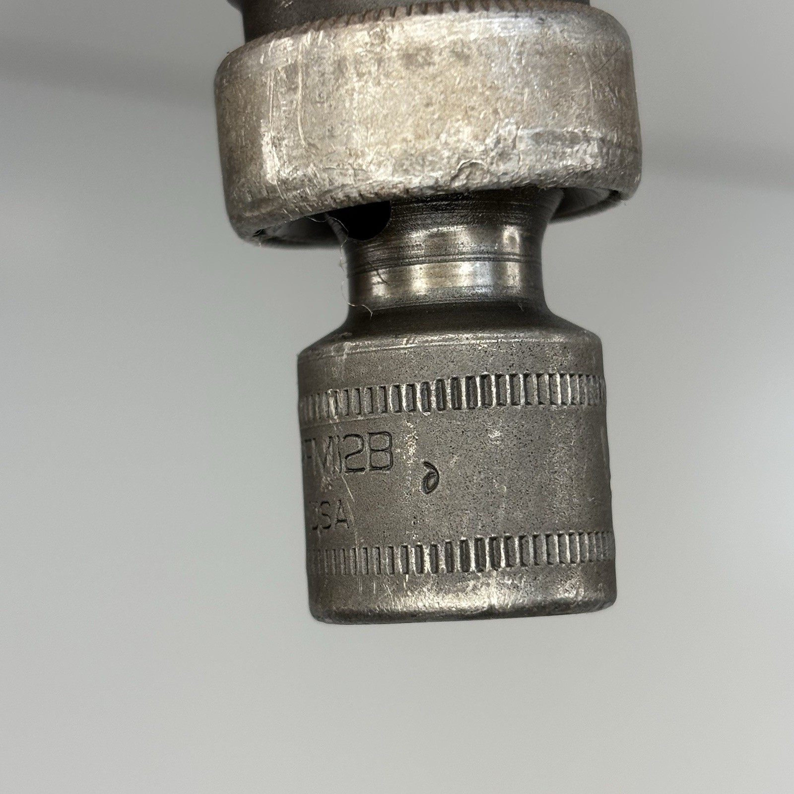 Snap On IPFM12B 3/8 Dr 6Pt Metric 12mm Flank Dr Shallow Swivel Impact Socket USA