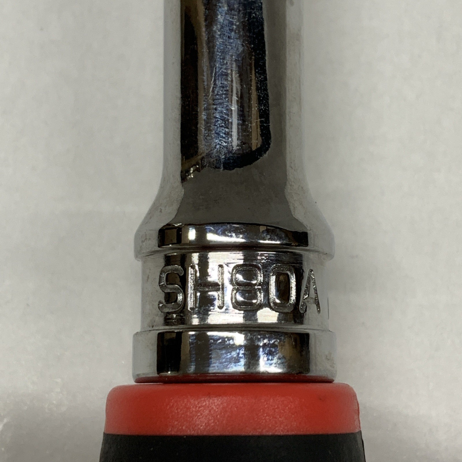 Snap On Tools USA SH80A 1/2” Drive Red Soft Grip Handle 80 Tooth Ratchet NEW