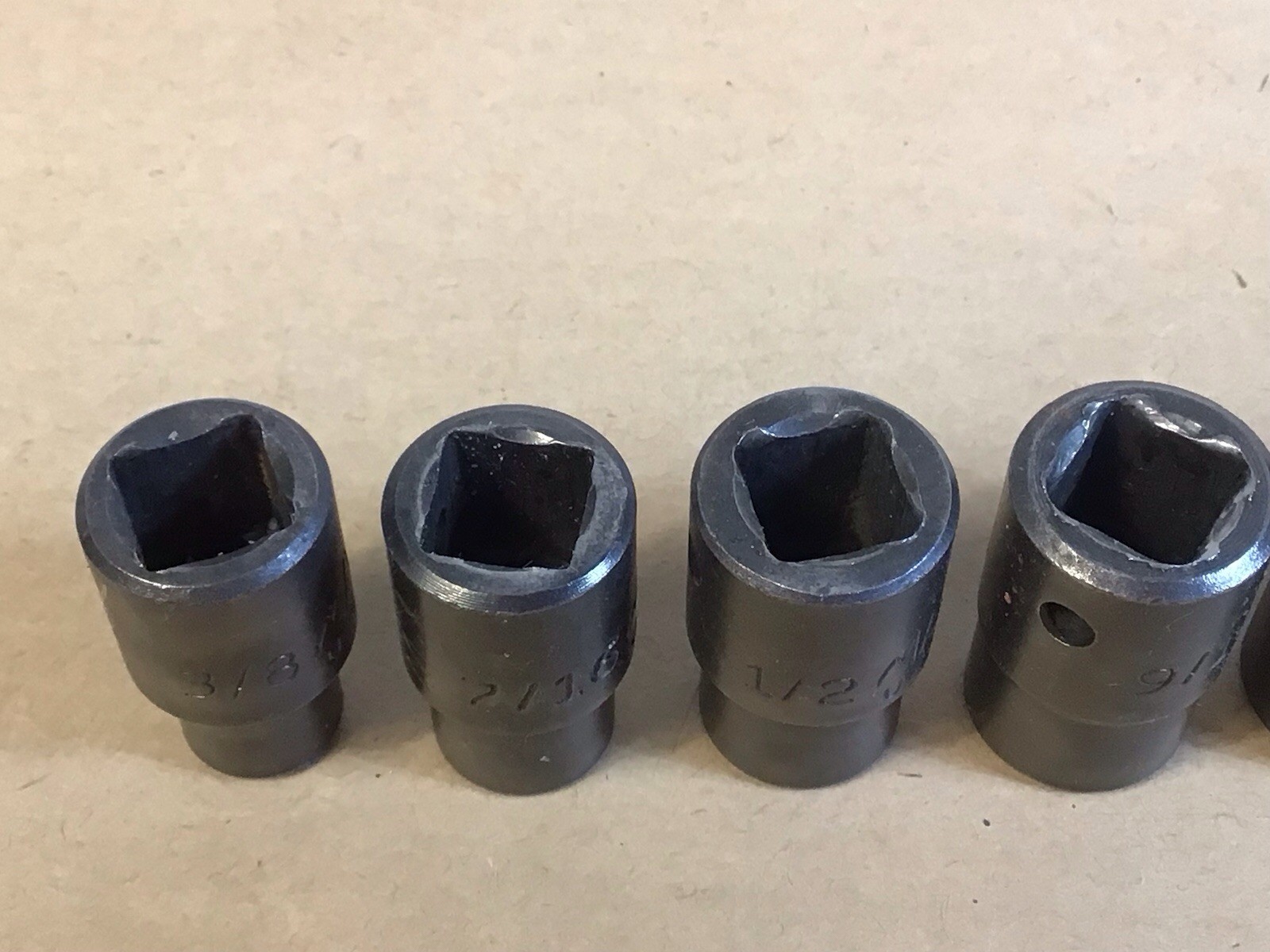 Mac Tools 1/2″ Drive 3/8” To 1” 6PT SAE Shallow Impact Socket Set NO 3/4” SOCKET