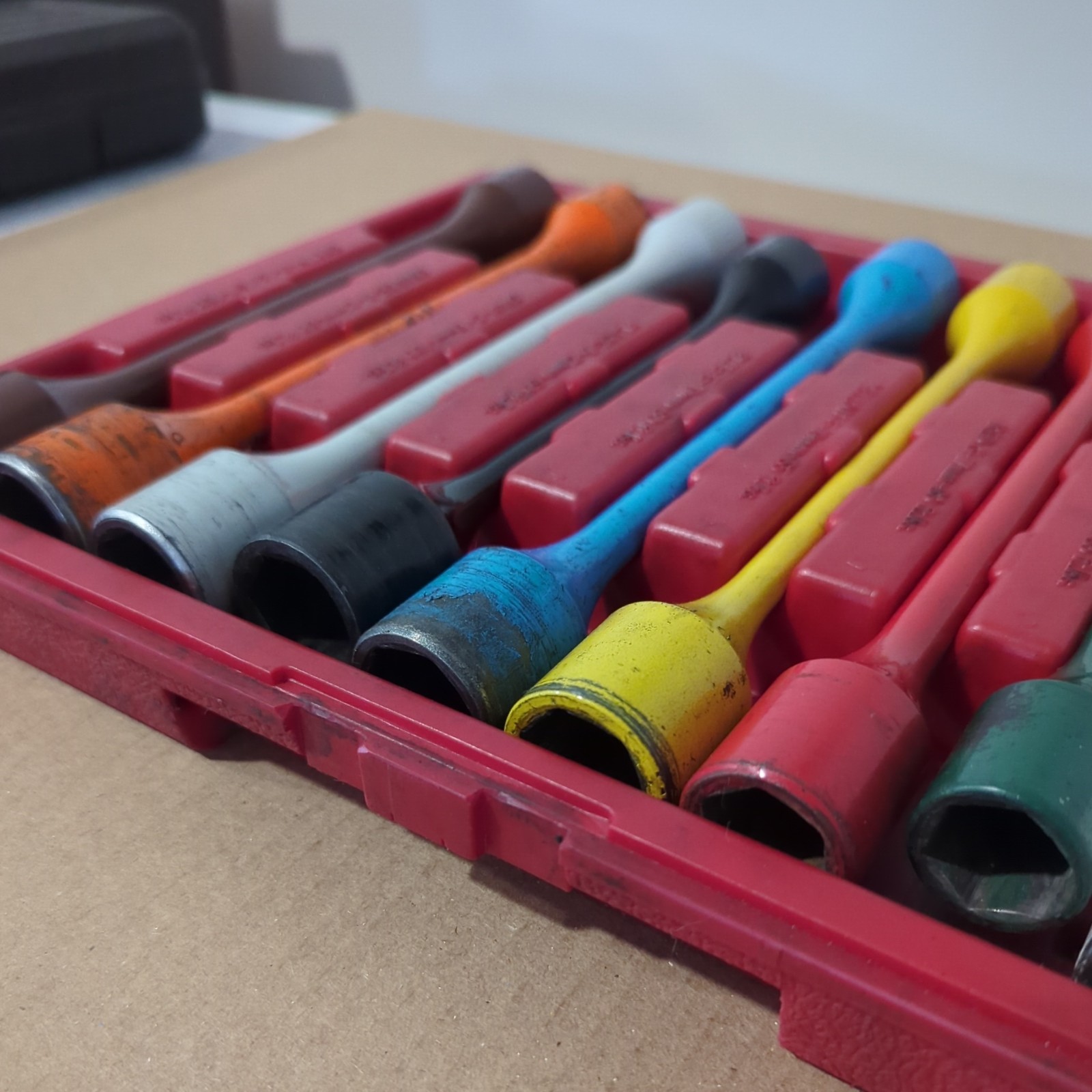 AJ Manufacturing AJ1510 10pc Torque Stick Set 1/2″ Drive Color Coded-Missing Lid