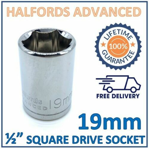 Halfords Advanced 19mm 1/2″ Square Drive 6 Point Socket -New- Lifetime Guarantee