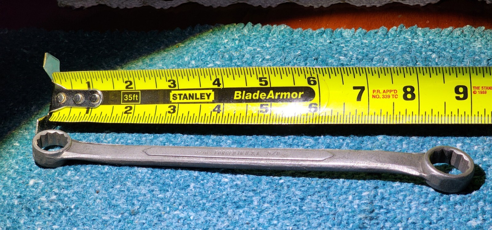 Duro-Chrome 2013 5/8″ x 9/16″ in SAE 12-point circle X box end wrench USA Made!