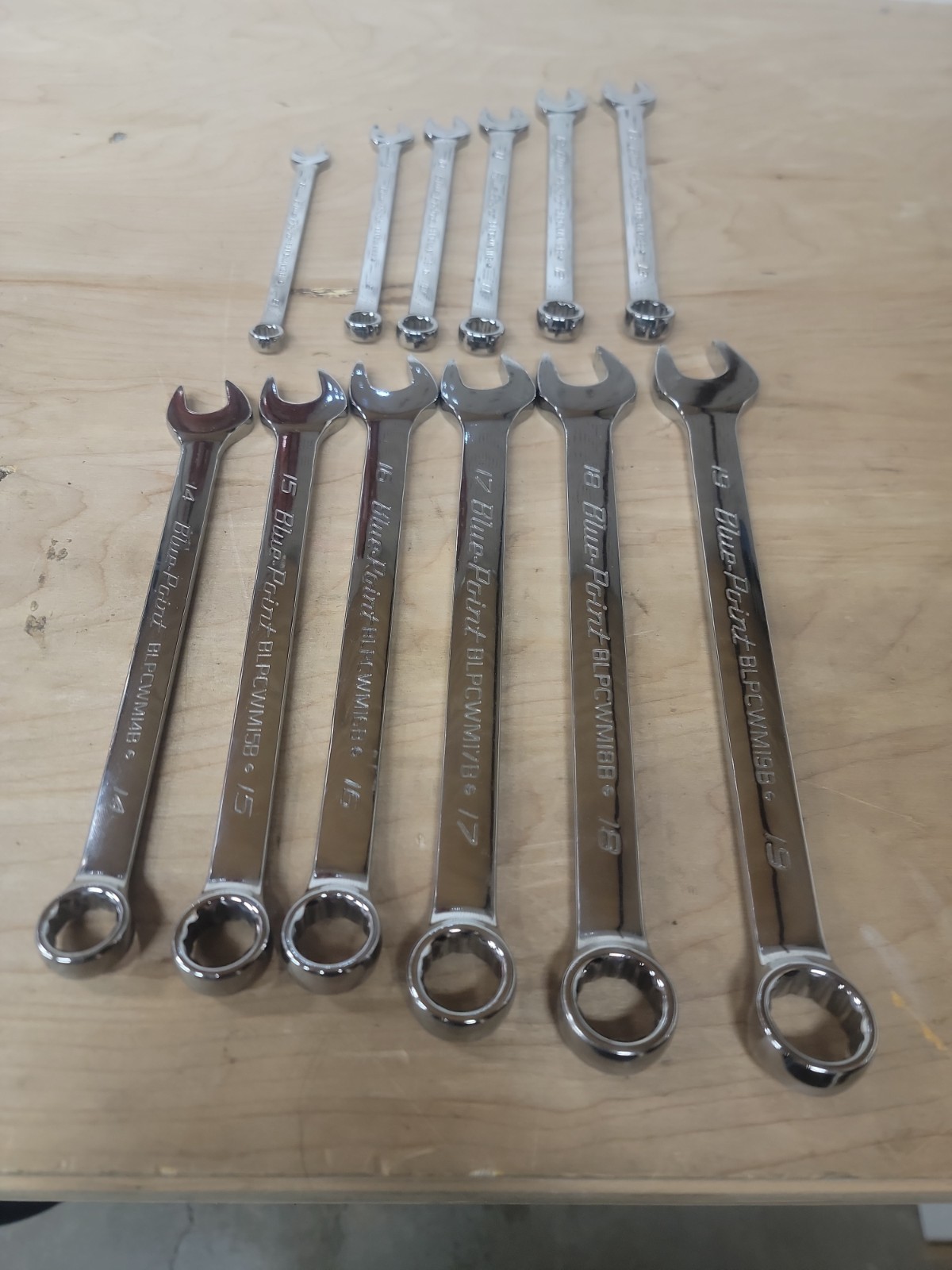 Excellent Blue-Point BLPCWSM712B 12-Pt Metric Combination Wrench Set (8 – 19 mm)