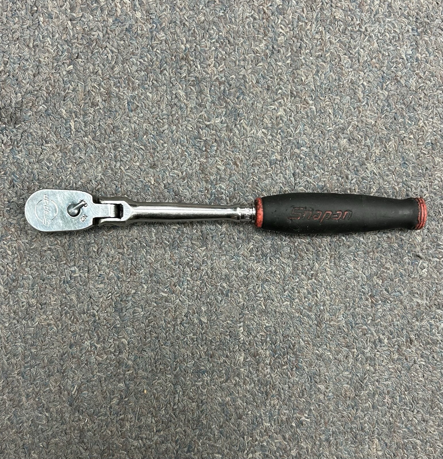 Snap On thlf72 1/4” Flex Head Ratchet Black And Red Handle