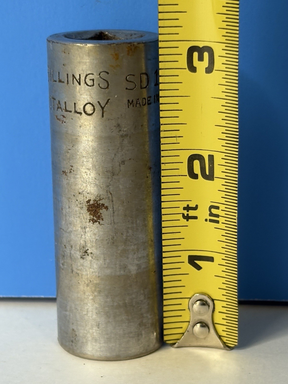 Vtg Billings USA Vitalloy SD 1226 3/16 in SAE 1/2″ Drive 12 Pt Mechanic Socket