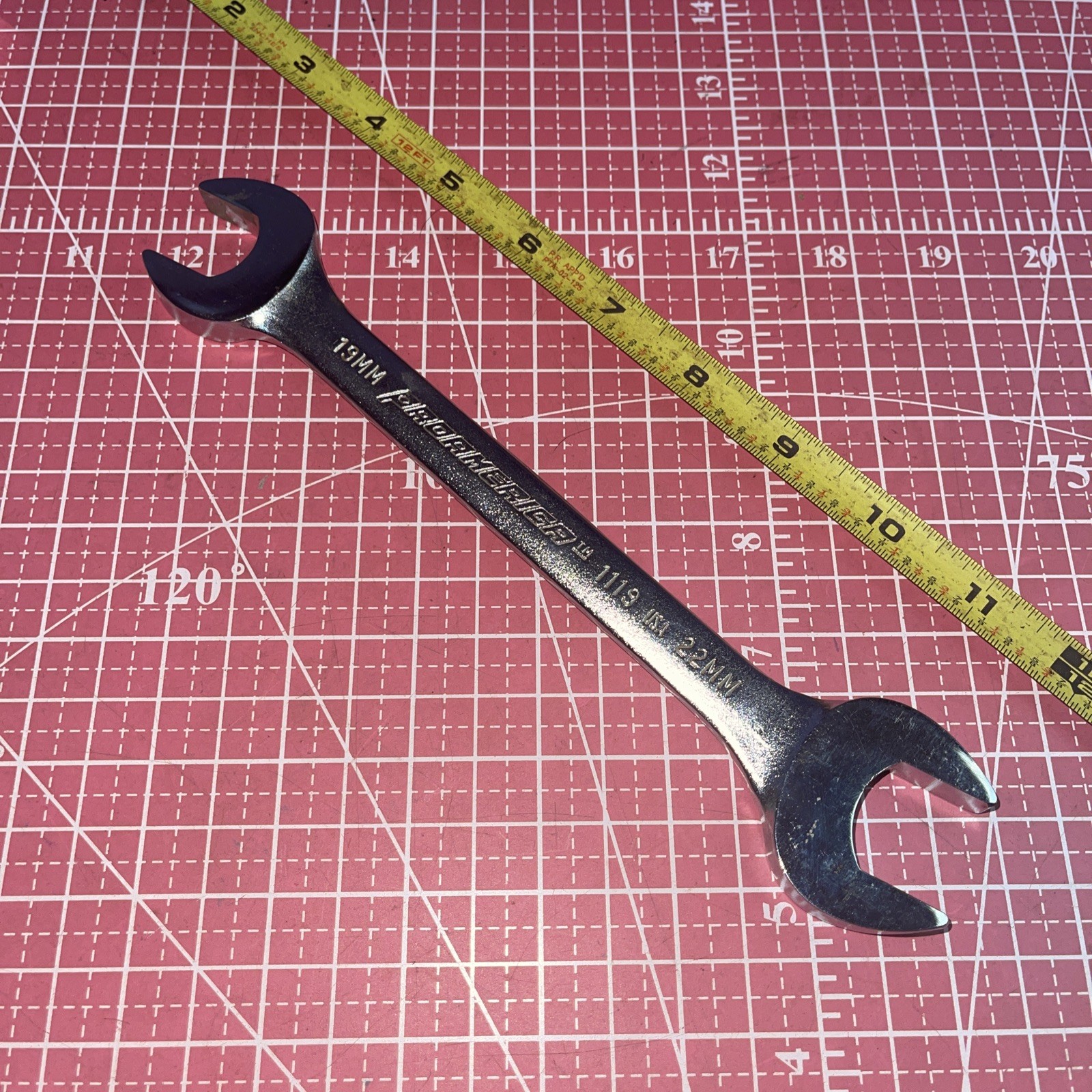 Proamerica USA 1119 19 X 22 MM Metric Open End Wrench 19MM 22MM Vintage
