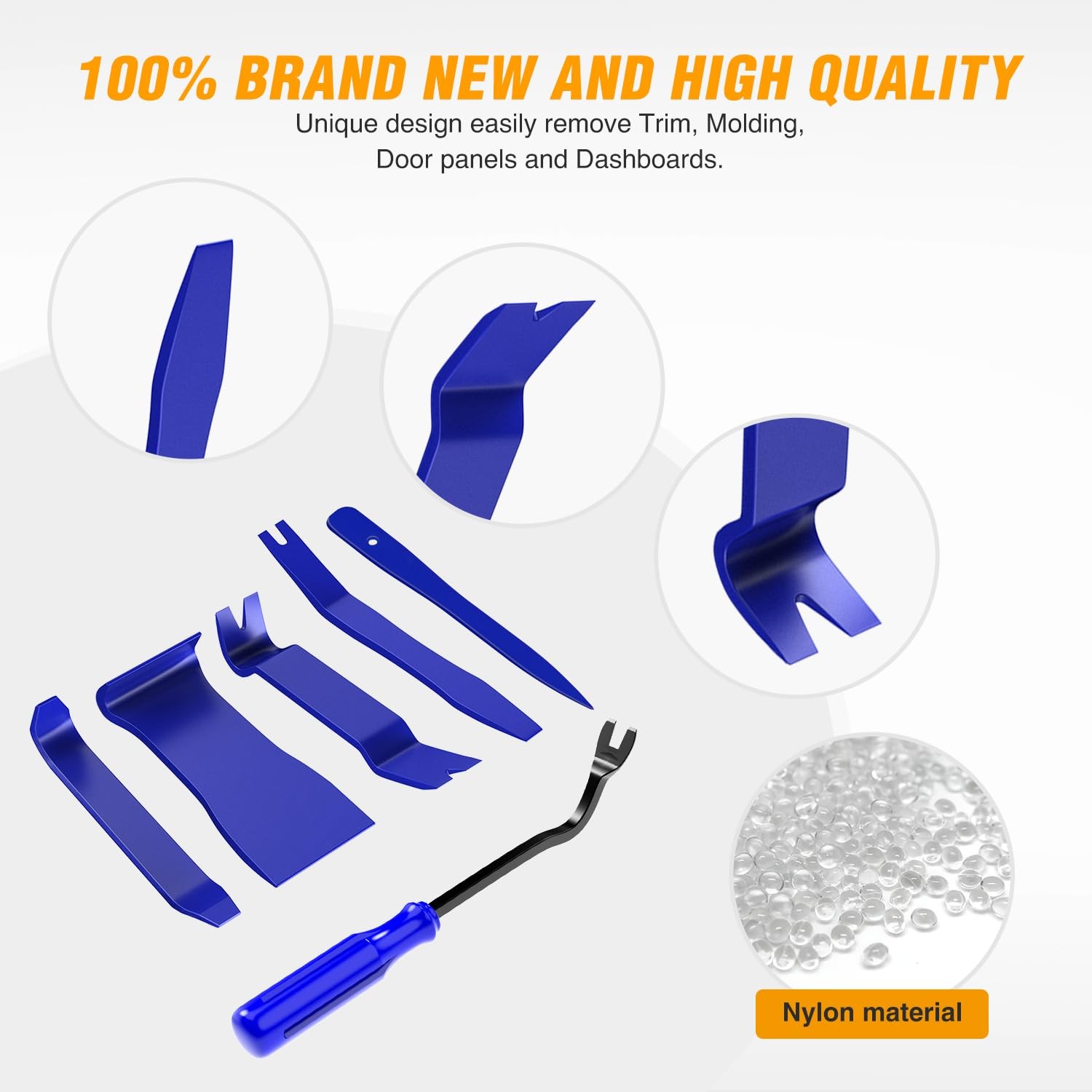 6PCS Auto Trim Removal Tool Kit for Car Audio Dash Window Fasteners
