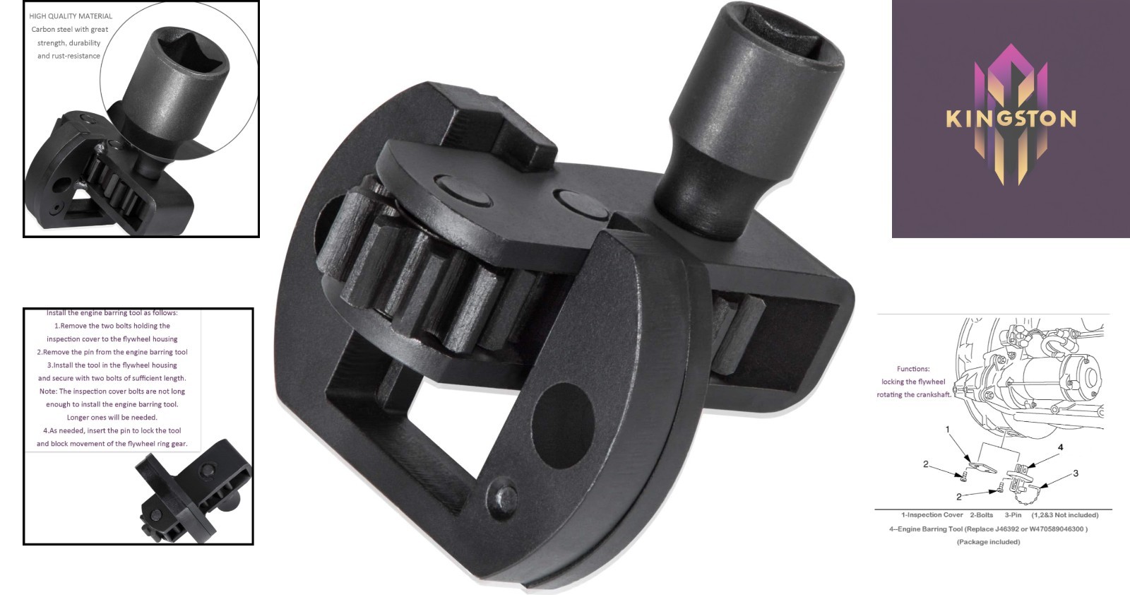 Engine Barring Tool – Replacement for J-46392 & W904589046300 for Diesel Engines