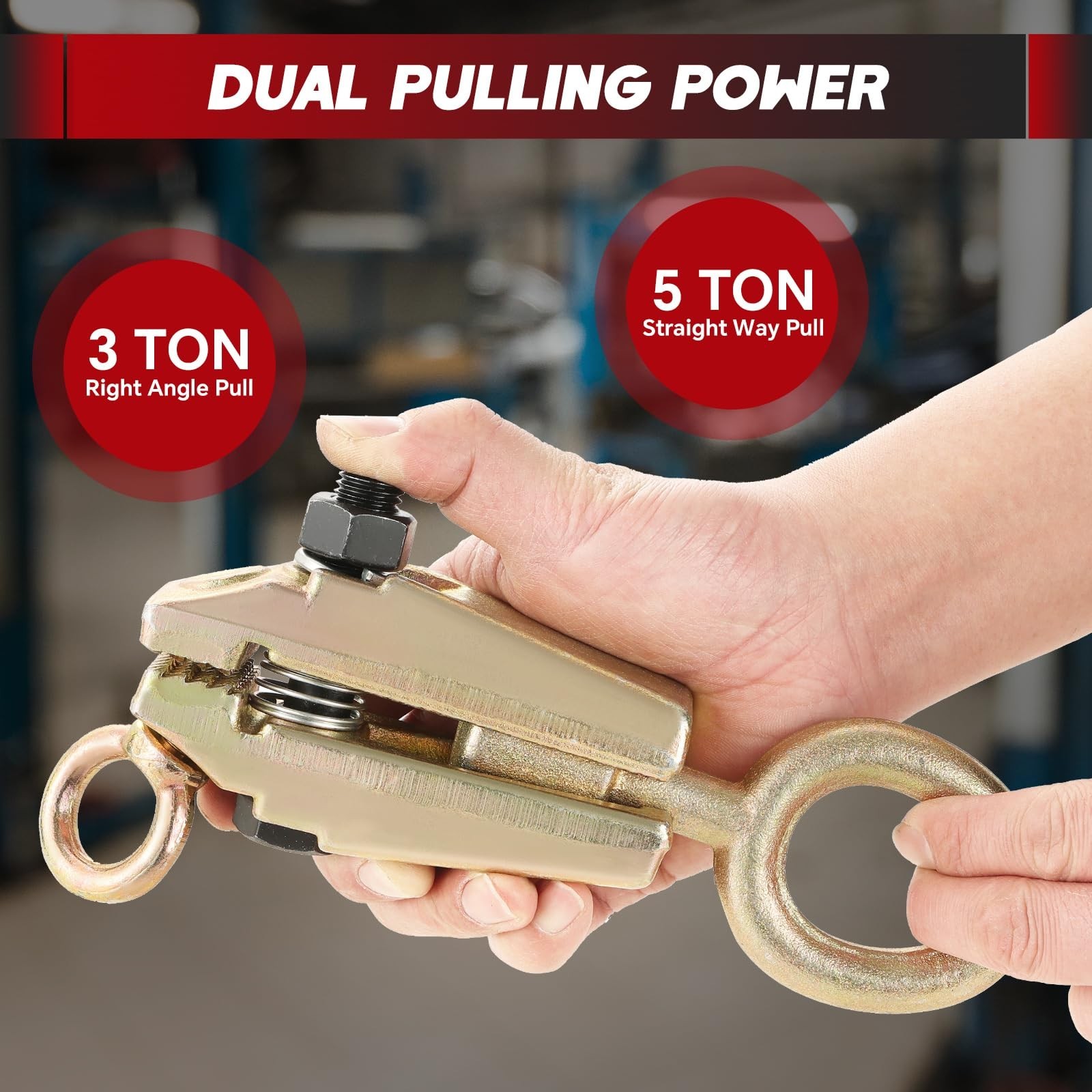 5 Ton Auto Body Repair Clamp Tool | Self-Tightening Frame Pull Clamps for Collis