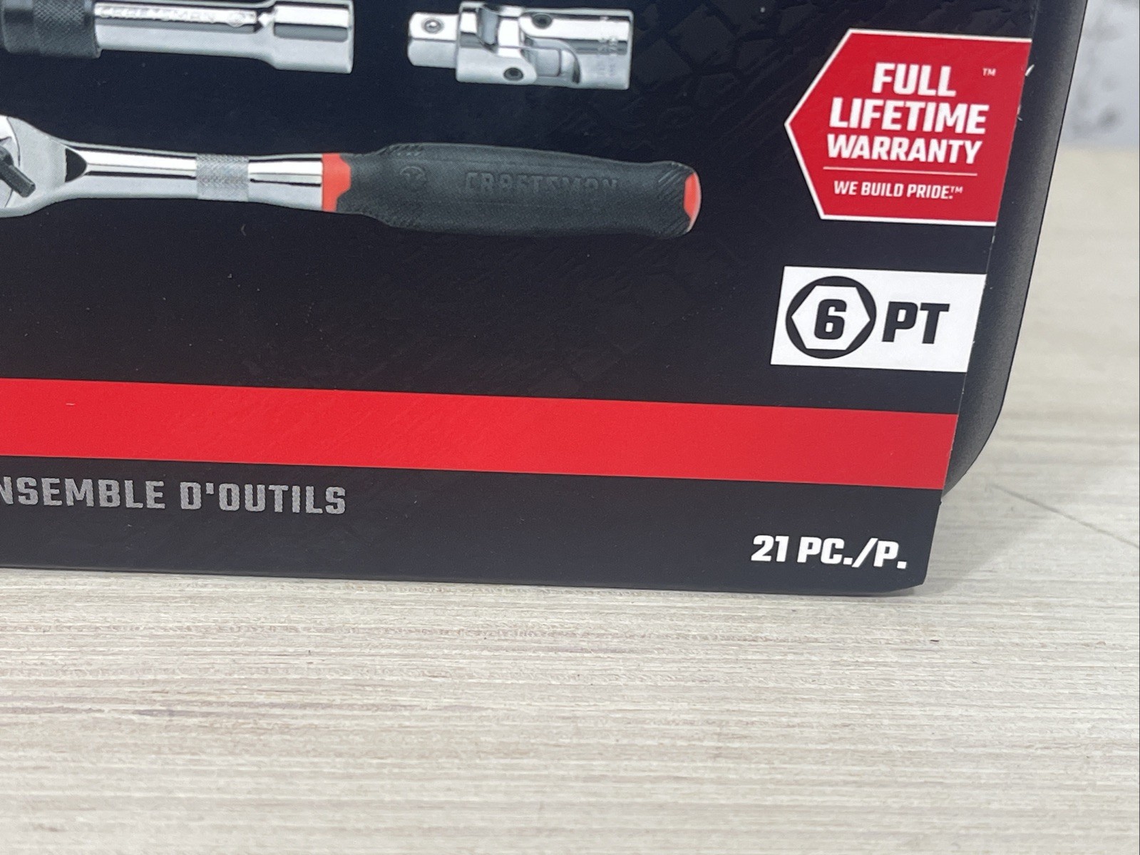 Craftsman V Series 21 Piece 1/2″ Drive Shallow SAE Socket Set CMMT45754V New