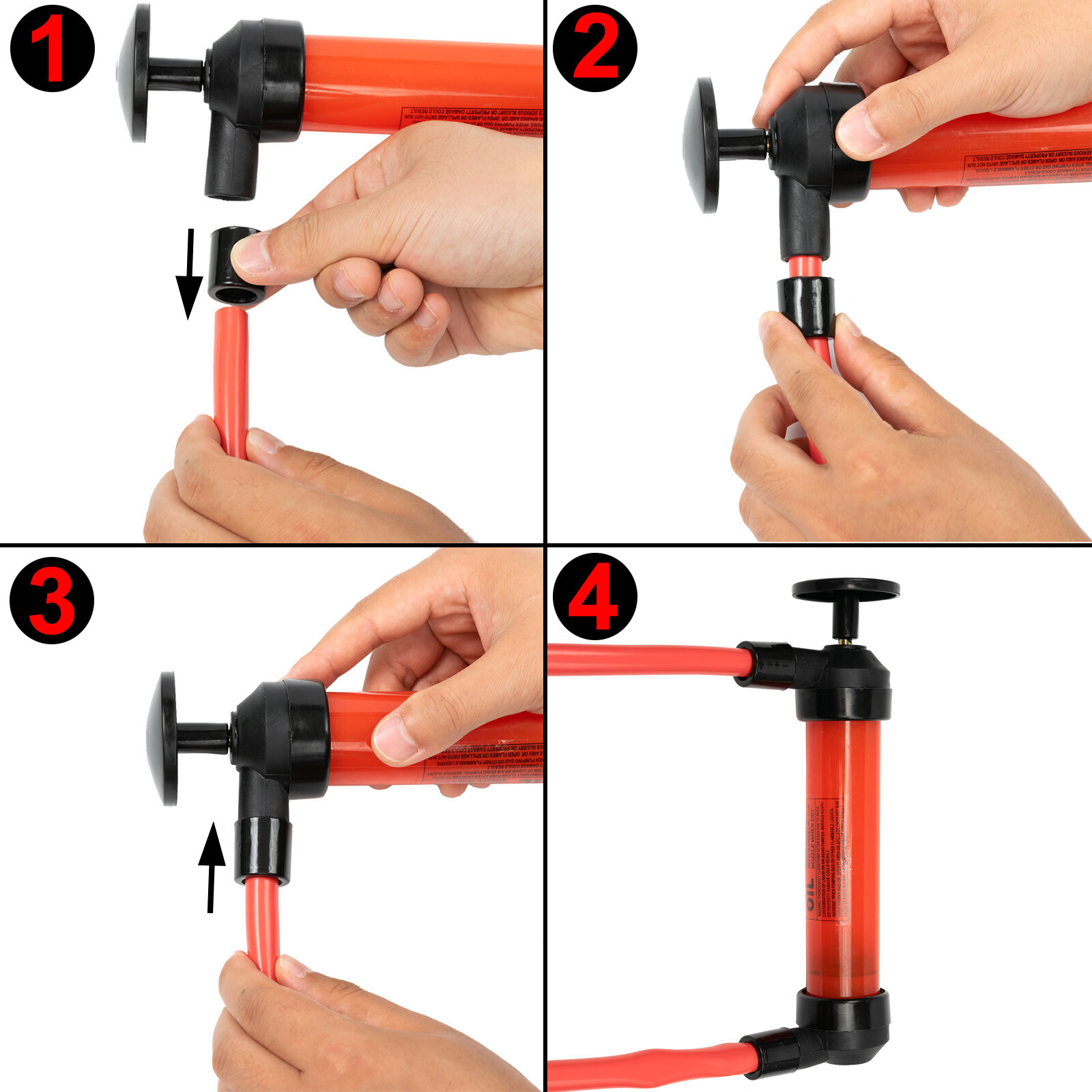 Gasoline Manual Transfer Hand Pump Siphon Car Fuel Oil Changer Water Extractor