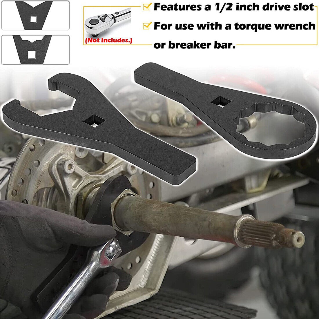 08-0479 Axle ATV Wrench Tools Set For Honda TRX 250X 300X 300EX 400X 400EX 450R
